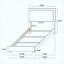 Ensemble de chambre à coucher simple 5 pièces White-130207658-130207661-130207663