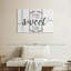 Home Sweet Home Typographie VI - Ensemble de 3 toiles tendues-103368599