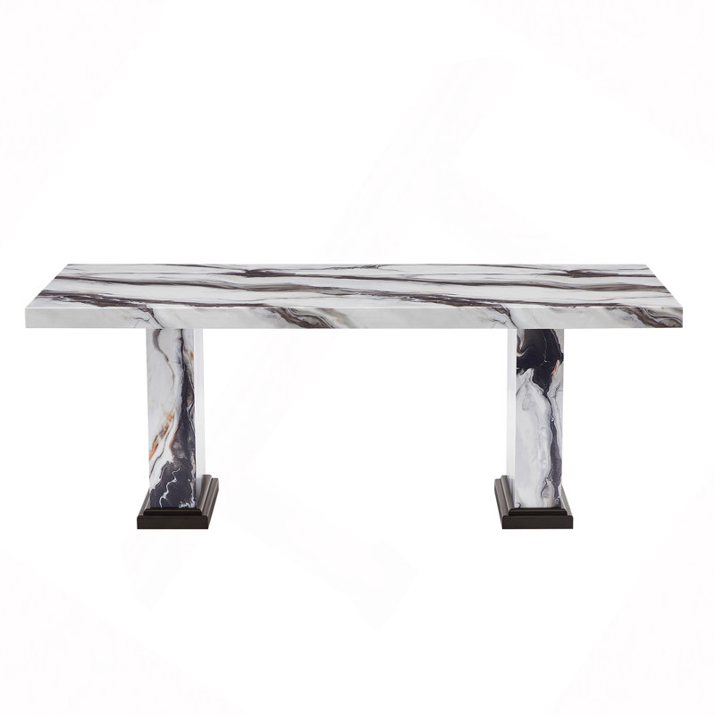 Faux Marble Dining Table