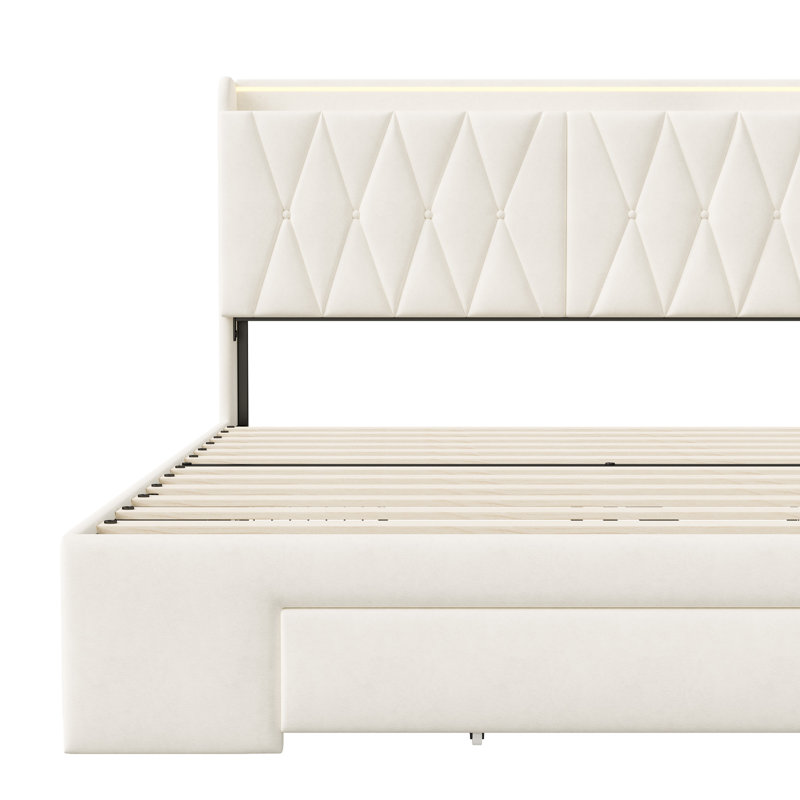 Upholstered Storage Bed, European Kingsize (160 x 200 cm)