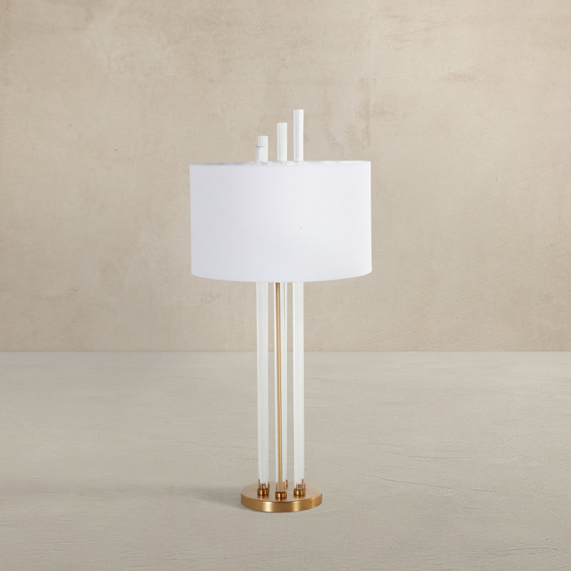 Merna Crystal/Metal Table Lamp