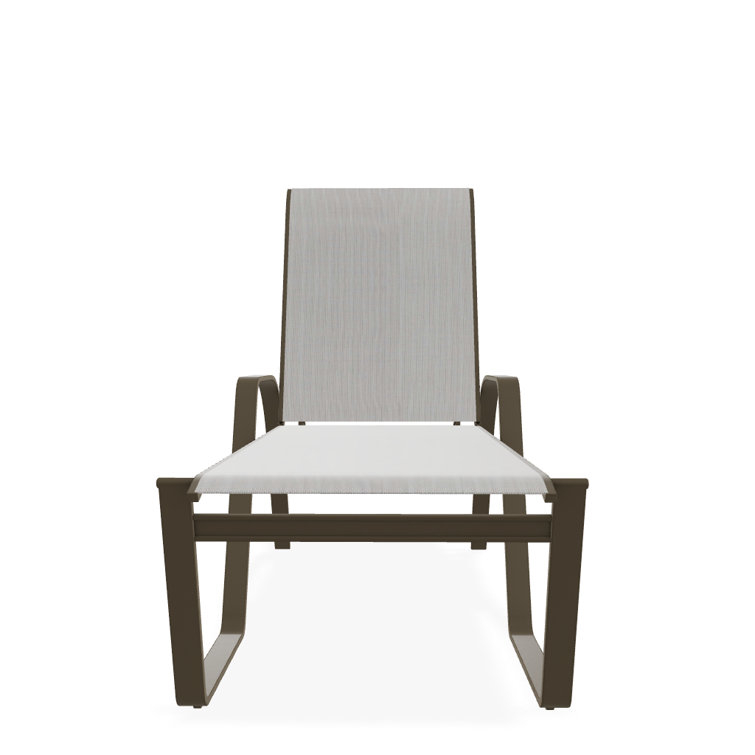 Holna Outdoor Rust-Resistant Metal Chaise Lounge