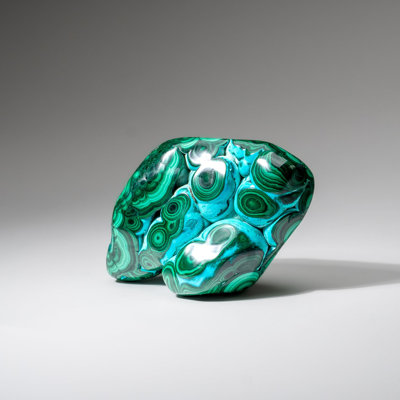 Chrysocolla with Malachite Polished Stone from Democratic Republic of the Congo
