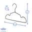 Harbour Housewares - Metallic Children's Coat Hanger-61891132