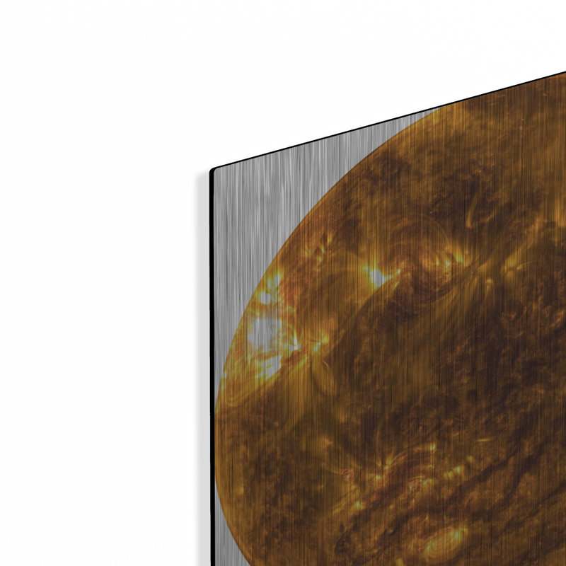 Wrought Studio ™ «The Sun copie» par Luxe Portfolio, art mural en métal, H 12 po x l 12 po