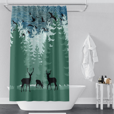 Rideau de douche simple Heide