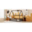 Lits sécuritaires pour lit double, structure de maison en bois de pin, chambre d'enfant de ferme