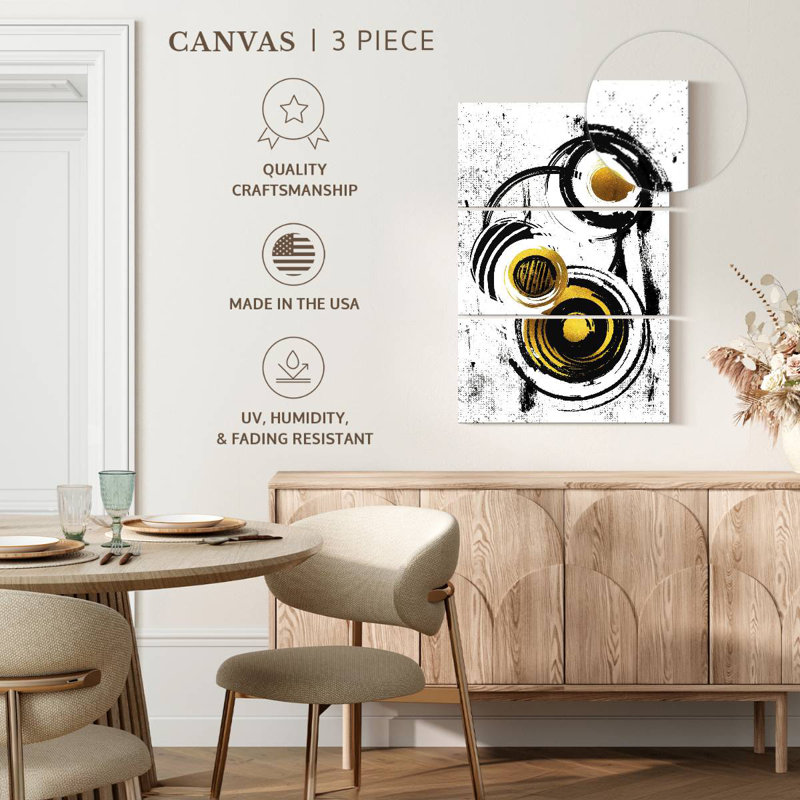 Avery Gold Abstract Painting V, 74" H x 48" W