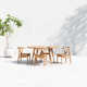 Brooke 60'' Round 4 - Person Outdoor Dining Set