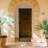 Non-Slip Floral Outdoor Doormat