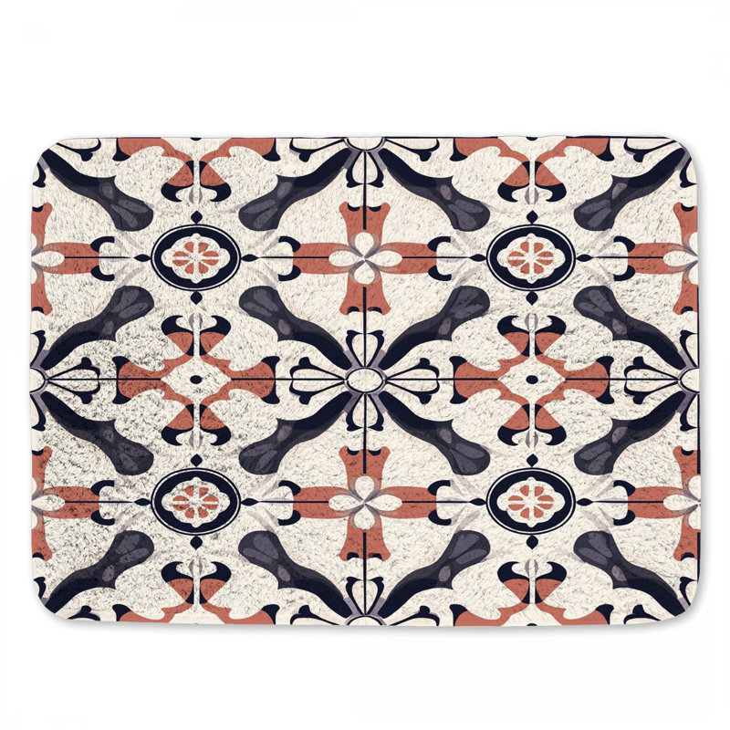 Ornement de tapis de bain en mosaïque, L 24 po x l 17 po