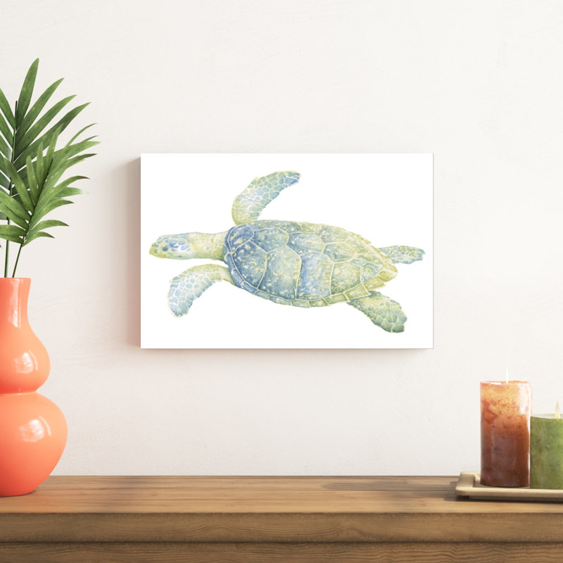 Tortue de mer tranquille II, H 12 po x l 18 po x P 1,25 po