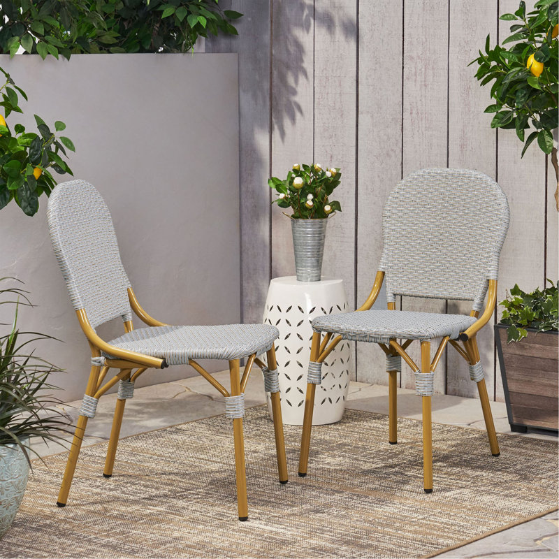 Chaise French (ensemble de 2), Gris