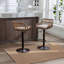 Tabourets de bar pivotants de style moderne (ensemble de 2) chaises à hauteur de comptoir réglable avec repose-pieds-1978923906