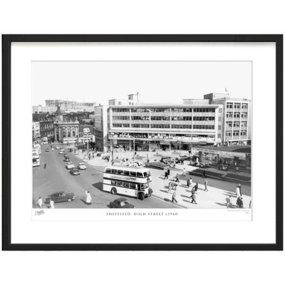 Sheffield, High Street C1960 by Francis Frith - Single Picture Frame Print