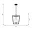 Ellen Degeneres Viota 3 Light Dining Room Entry Hallway Pendant-2107313962