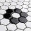 Metro 1" x 1" Hex Porcelain Honeycomb Mosaic Wall & Floor Tile