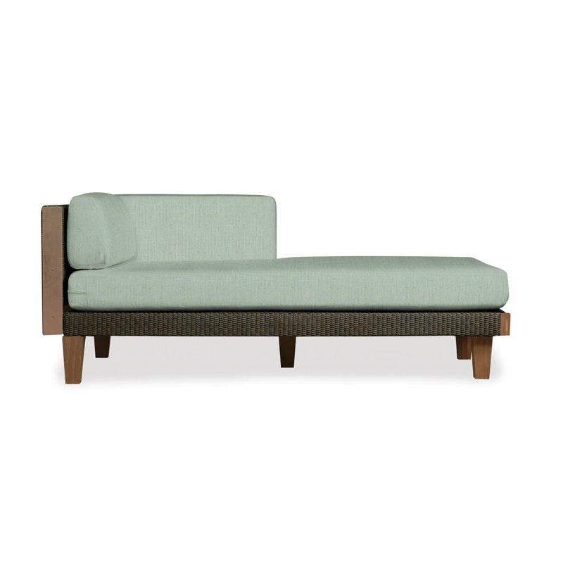 Catalina Outdoor Teak Chaise Lounge, Mink, Fife Aruba