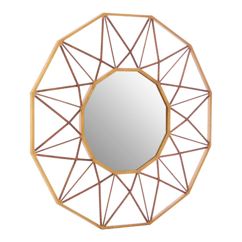 Reed Metal Flat Wall Mirror