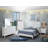 Elegant White King Bed With Transitional Charm