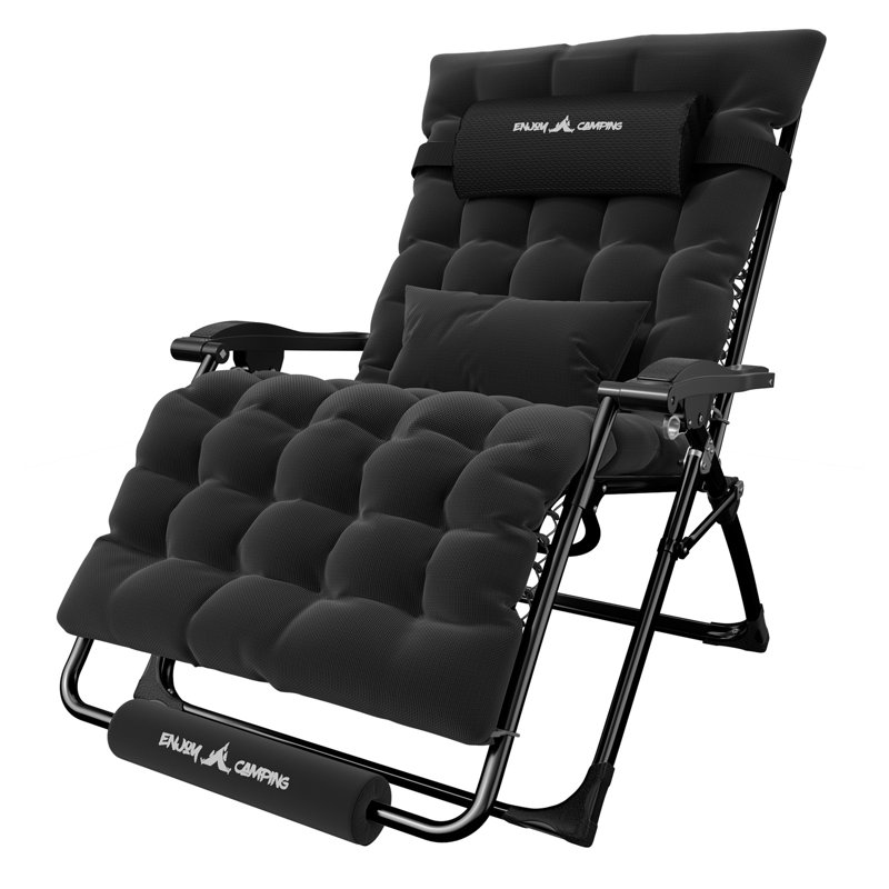 Très grand fauteuil inclinable Kubecki, Noir, noir, noir, noir