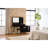 Philip Retractable Makeup Vanity with LED Mirror, Cabinet, Charging Ports & Stool-115330407