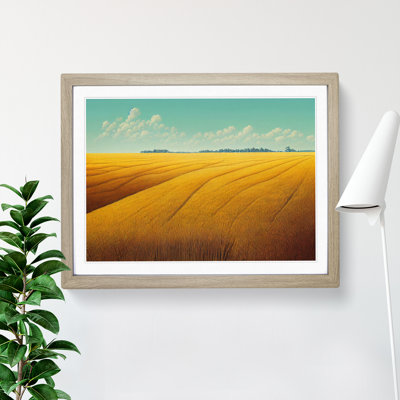 Charming Wheat Field - Single Picture Frame Painting