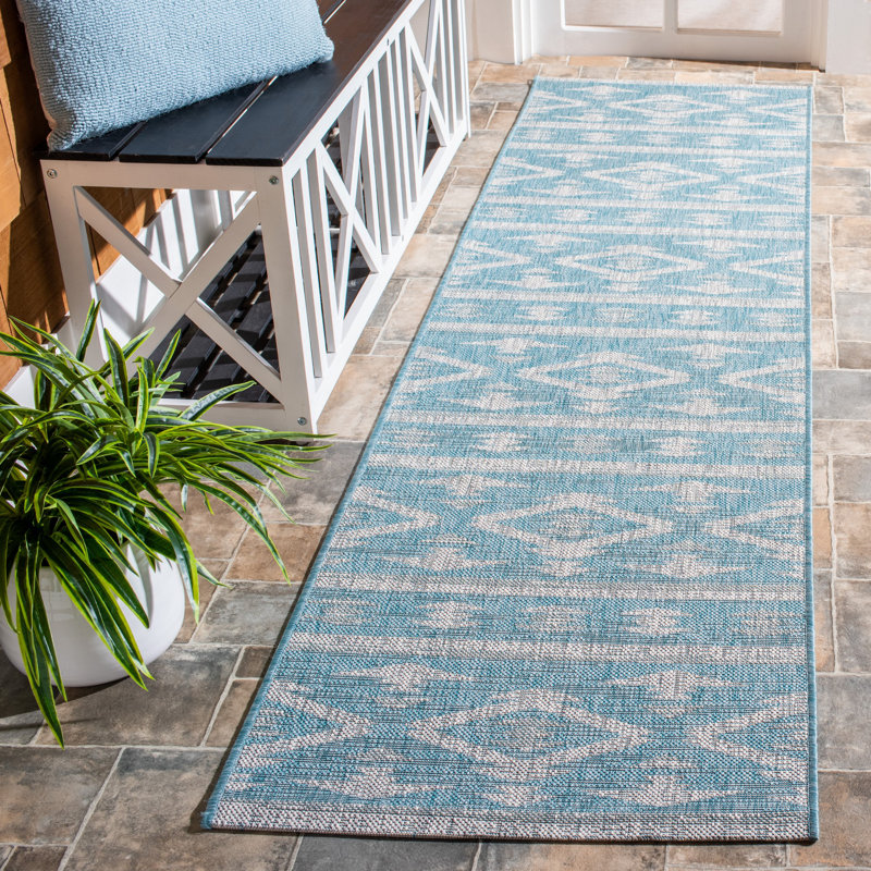 Amarien Southwestern Indoor/Outdoor Area Rug, Runner 2'3" x 8'