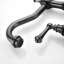 Robinet de cuisine à deux poignées Bridge avec douchette latérale extractible-117581096