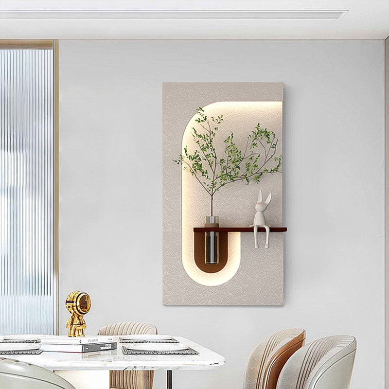 Cream Style Decorative Sandstone Wall Light Painting, 41.34" H x 23.62" W x 5.91" D