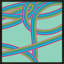 Turquoise Twist Print by Jacques Pilon-865071970-865071969