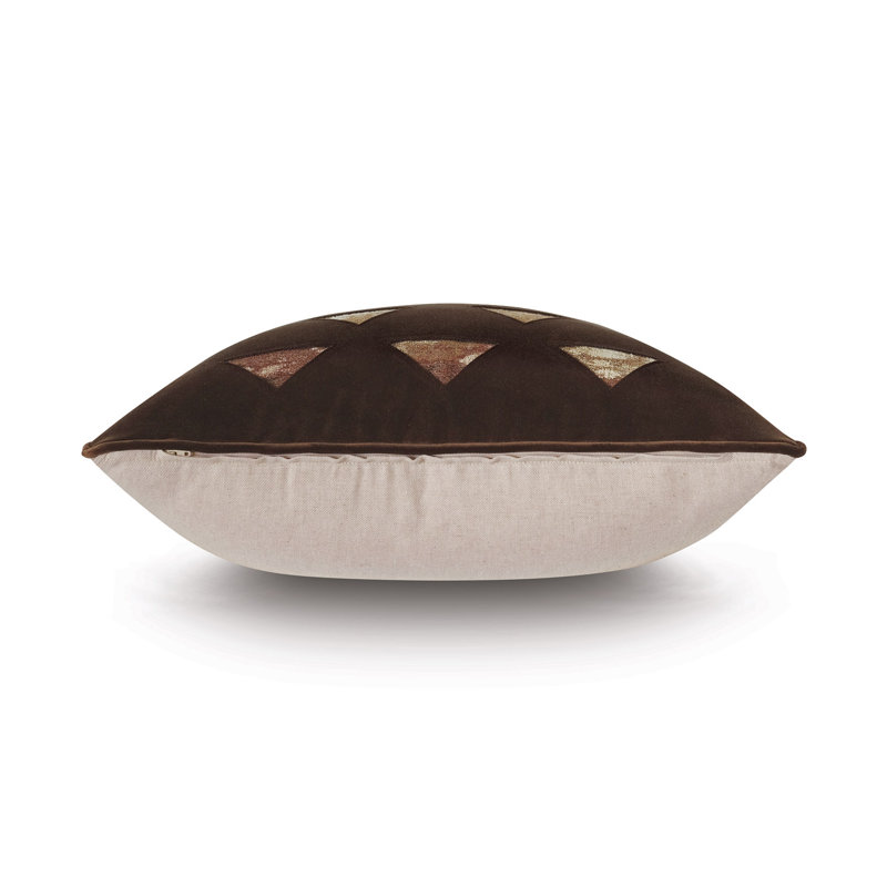 Fossil Velvet Square Pillow Cover & Insert