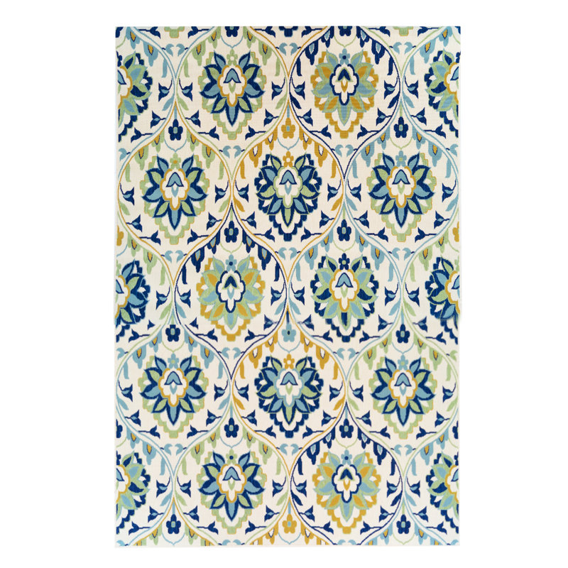 Tapis bleu Pellegrino, Rectangle 6 pi 7 po x 8 pi 4 po