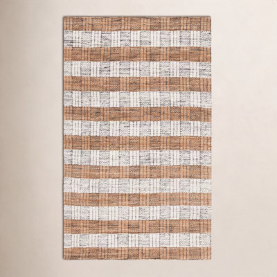 Hand-Woven Striped Performance Rug