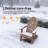 Ergonomic Folding Adirondack Chair with Cup Holder, All-Weather Patio Adirondack Chair for Outdoor, Easy Assembly-884855939