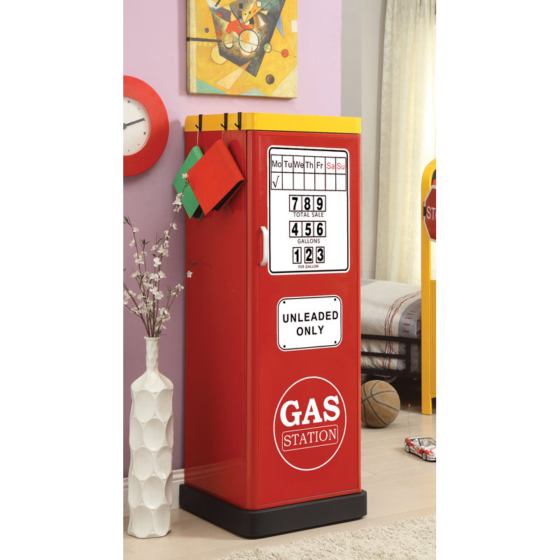 Trevion 22'' Wide Kids Armoire, Red