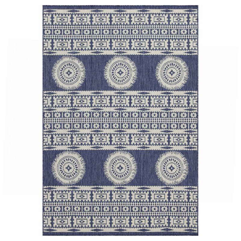 Tapis bleu intérieur / extérieur, Rectangle 7 pi 10 po x 10 pi 3 po