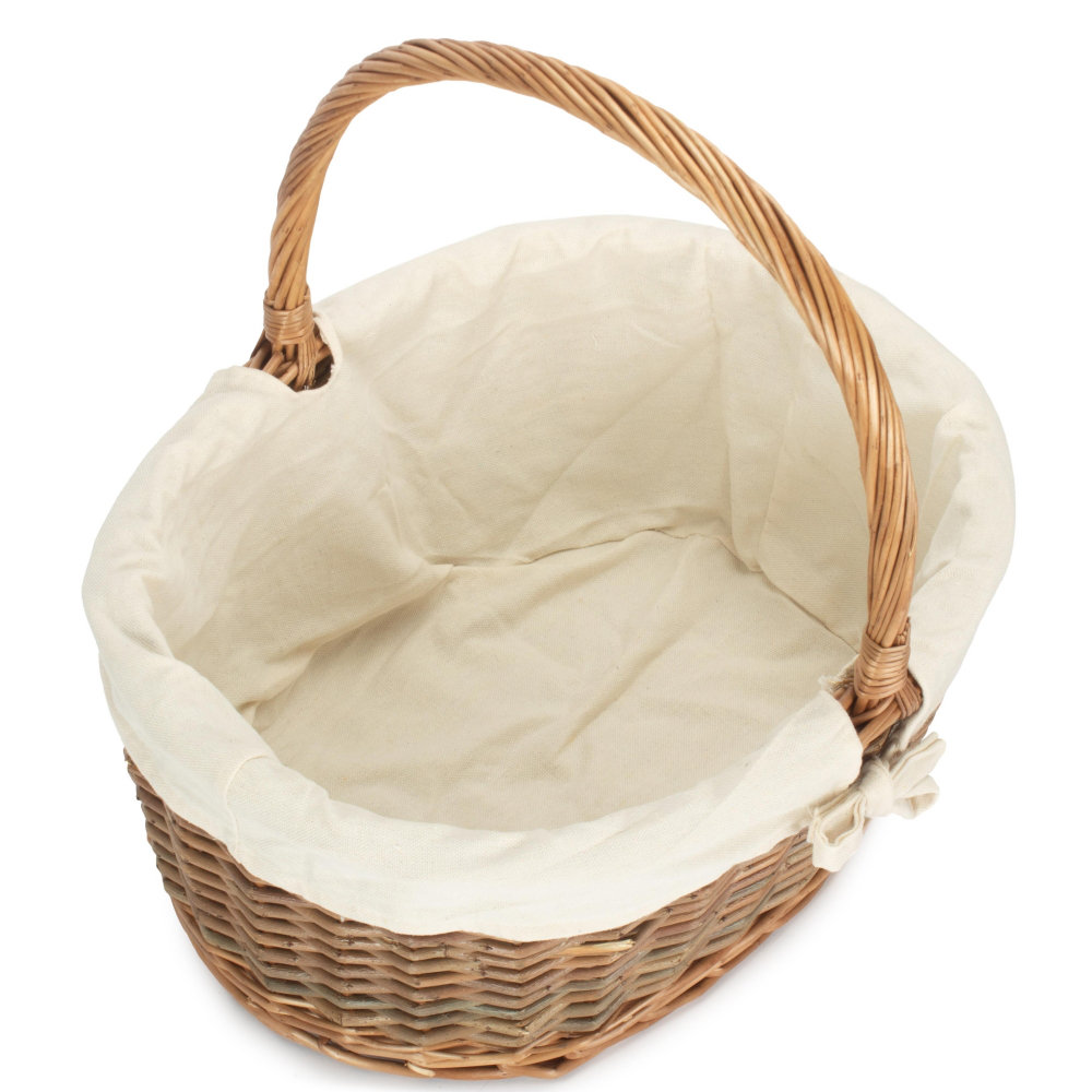 Wicker Laundry Basket with Handles