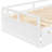 Extending Wooden Daybed with Trundle, White Finish-763770594