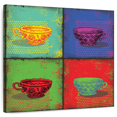 Halftone Tea Cups