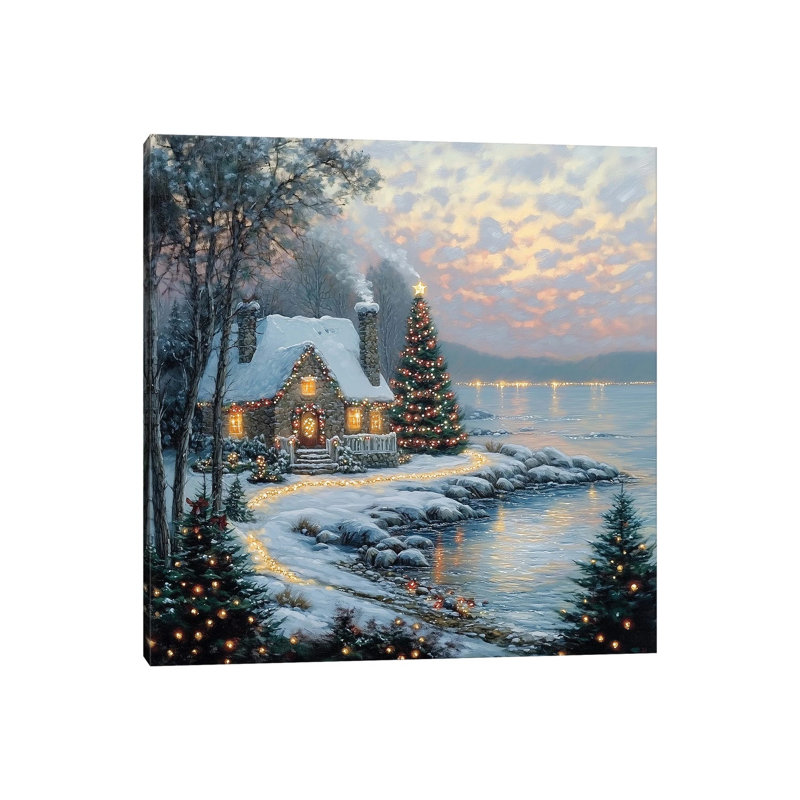 Christmas By The Sea by Heidi Kuntz - Gallery-Wrapped Canvas Giclée on Canvas, 66.04 cm H x 66.04 cm W x 3.175 cm D