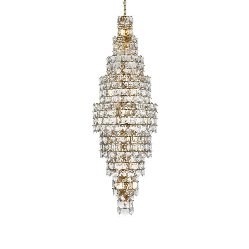 Lustre 30 pouces Cinda , Or satiné
