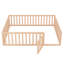 Structure de lit en bois avec clôture et porteNatura ancien SKU: LPAAM