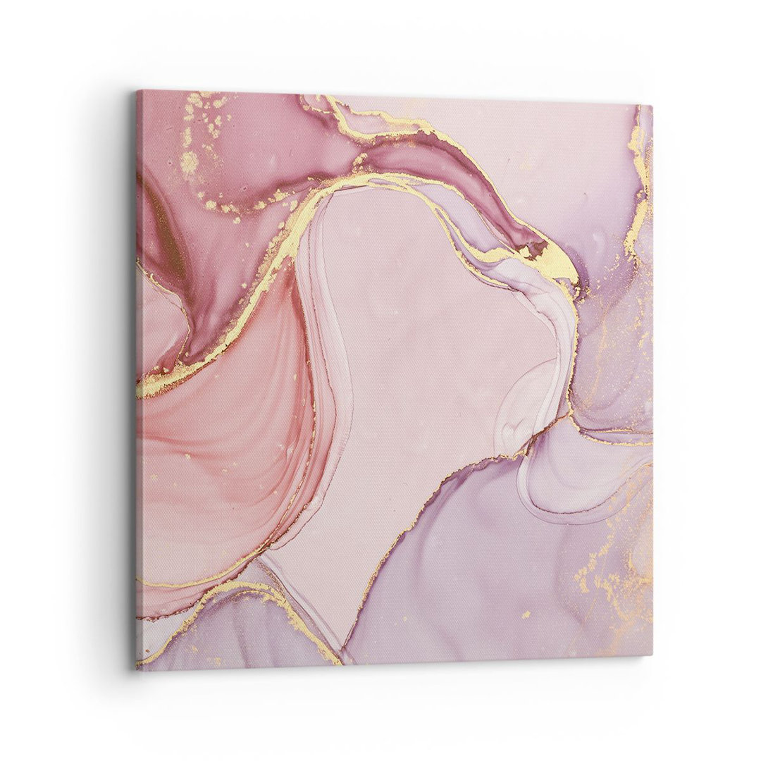 Leinwandbild Abstraction Marble Pink