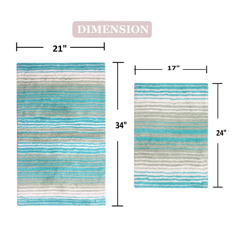 Griffing Bath Rug, Turquoise