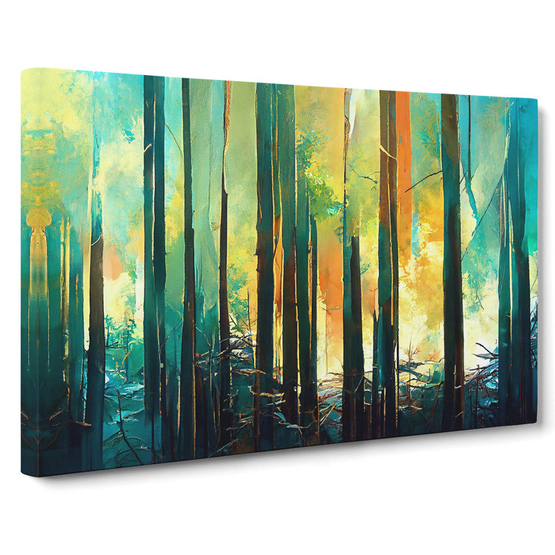 Captivating Abstract Forest Vol.1 - Wrapped Canvas, 35cm H x 50cm W x 3cm D