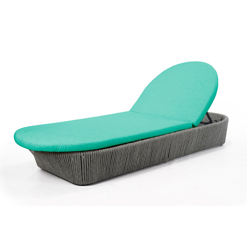 Boston Outdoor Chaise Lounge, Canvas Aruba Sunbrella® Canvas