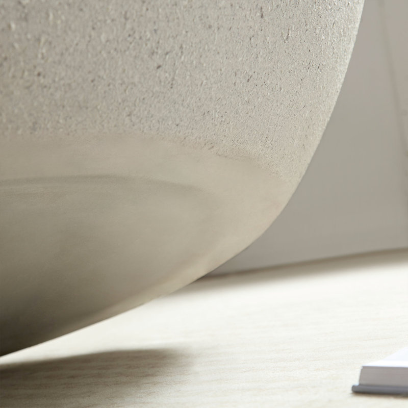 Table basse en fibre de verre matte de 43,51 po pour la vie, pas de problème d'assemblage ici, elliptique