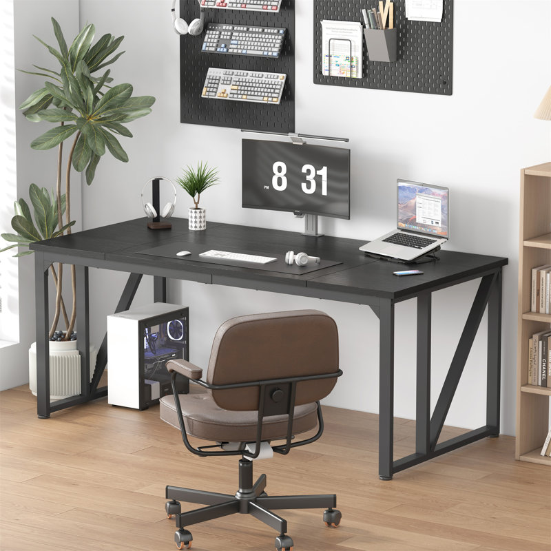 Wrought Studio Computer Desk 70×30.7 Inch Gaming Desk With Deeper ...