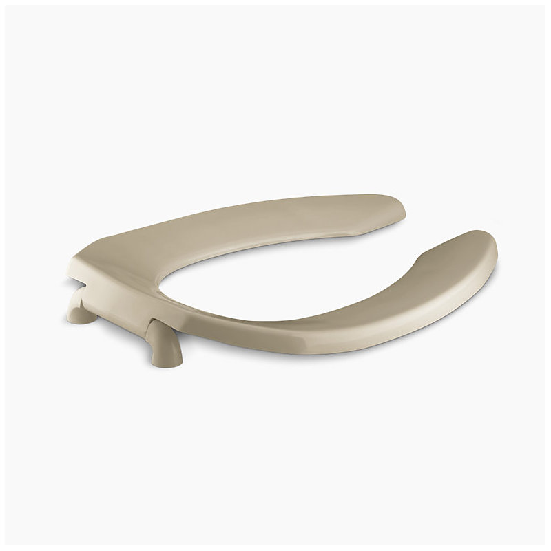 Lustra Elongated Toilet Seat with Check Hinge, Mexican sand